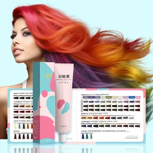 OEM-Großhandel individualisierte professionelle Eigenmarke dauerhafte Haarfarbe dunkelbraune Haarfarbcreme