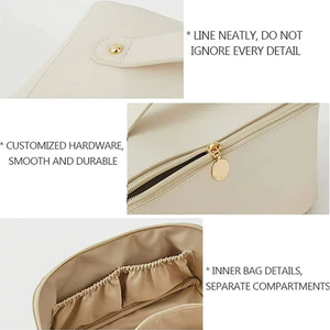 Trousse de Maquillage Élégante Organisateur PU Personnalisable Qualité Supérieure Imperméable Durable Vente Chaude pour Femmes - Product Image 2