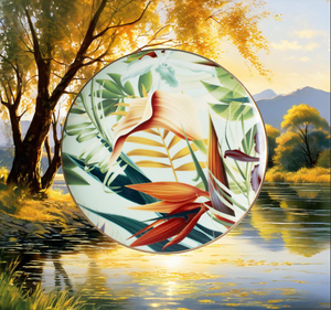 Fine Bone China Plates With Stunning Natural Scenery Designs, Machine Washable, Customizable With Gift Box Packaging - Product Image 4