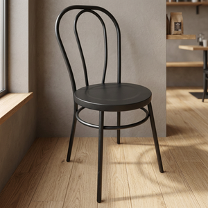 Industrial-Style Modern Durable Powder-Coated Iron <b>Dining</b> <b>Chair</b> for Restaurant and Farmhouse Use - Product Image 3