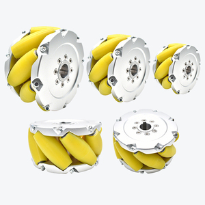 Nutzlast 1500KG NM254A Aluminium <span class=keywords><strong>Mecanum</strong></span> Rad 10 Zoll 254mm Stahl <span class=keywords><strong>Mecanum</strong></span> Räder für industrielle AGVs und Robotik Wettbewerbe - Product Image 4