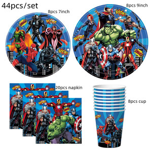 <span class=keywords><strong>Avengers</strong></span> super-héros thème gros spot animation thème fête d'<span class=keywords><strong>anniversaire</strong></span> pour enfants fournitures vaisselle jetable - Product Image 3