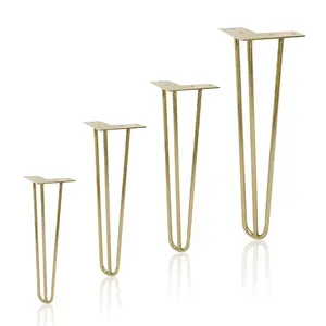 Cheap Hairpin Legs Good Quality Metal Hairpin Table Legs Modern Coffee Table Base Sofa Cabinet Legs
