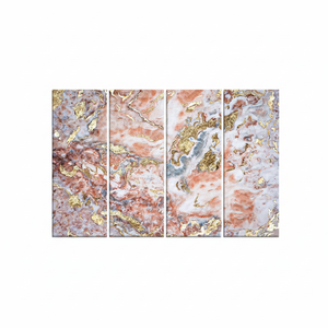 Elegant Gold Art Deco Marble Print Panel <b>Canvas</b> Set of 4 Modern Luxury Home Decor Hanging <b>Wall</b> Art - Product Image 2