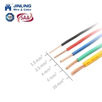 Hochwertiger H07V-U 1,5mm 2,5mm 4mm 6mm Einadriges Elektrokabel Kupfer Starr PVC