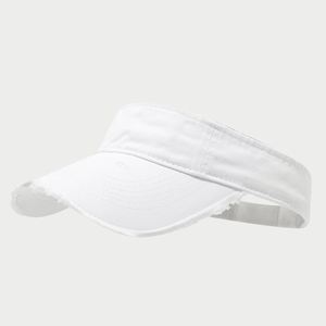European American Fashion Washed Edge Empty <b>Top</b> Cap Simple Retro Topless <b>PVC</b> Adjustable Sun Hat Men's Women's Outdoor Sports - Product Image 6