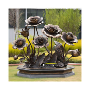 Décoration de maison et de jardin Sculpture en cèpes champignon en bronze - Product Image 3