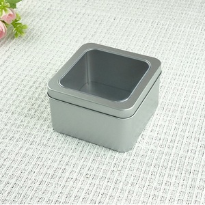 Wholesale Silver <strong>Cake</strong> <strong>Tin</strong> Box Tiramisu Cookies <strong>Storage</strong> for Dessert Tinplate Material for Food <strong>Storage</strong> - Product Image 1