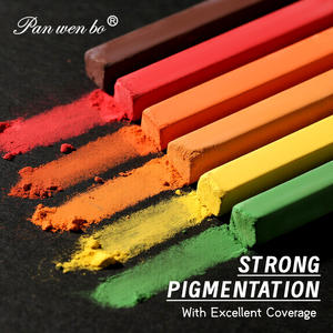 Panwenbo 12/24/36 colori Non tossici gesso morbido pastelli forniture d'arte artista bastone gesso pastello per bambini artista pittura - Product Image 2