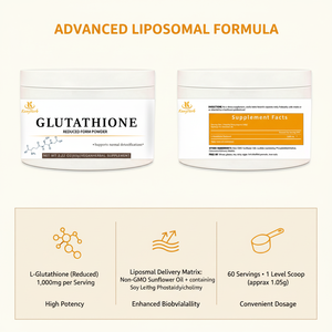 Glutatione Ridotto <span class=keywords><strong>in</strong></span> <span class=keywords><strong>Polvere</strong></span> Liposomiale, Potente Antiossidante, Supporto Immunitario, Fornitura di Precursore del Glutatione, <span class=keywords><strong>Polvere</strong></span> di Glutatione - Product Image 3