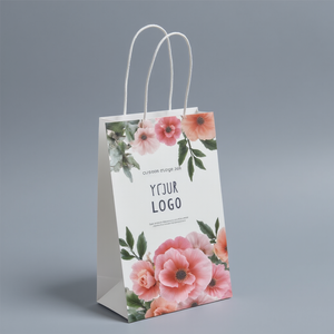 Bolsas Personalizadas Nueva Bolsa de papel personalizada reciclable Estampado en caliente de lujo Venta Diseño simple Bolsa de papel personalizada de moda - Product Image 3