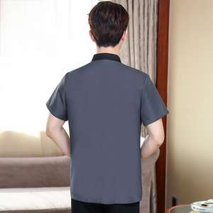 Vente en gros d'échantillons de hauts unisexes à manches courtes pour le personnel de l'hôtel, du restaurant et du bar. - Product Image 4