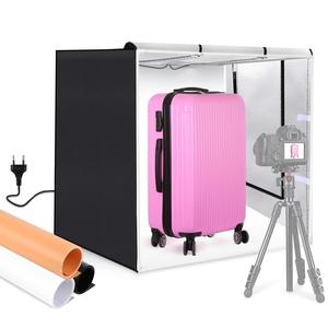PULUZ 80cm 80W 8500LM Boîte à lumière de studio <span class=keywords><strong>photo</strong></span> portable avec 3 couleurs de fond Accessoires de photographie - Product Image 2