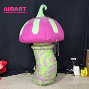 Globo Inflable con Forma de Hongo Mágico para Decoración de Fiestas Temáticas de Aventuras en la Selva - Product Image 3