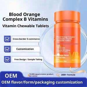 Tabletas Masticables de <span class=keywords><strong>Vitamina</strong></span> <span class=keywords><strong>B</strong></span> Compuesta con Mineral de Naranja Sanguina, OEM, <span class=keywords><strong>para</strong></span> Deportistas, Adultos Mayores, 60 Unidades, Dos Veces al Día, 0.5g - Product Image 5