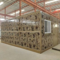 Maison conteneur modulaire pliable de type X en acier robuste et étanche pour hébergement de camp minier à déploiement rapide (20 pieds, 40 pieds)