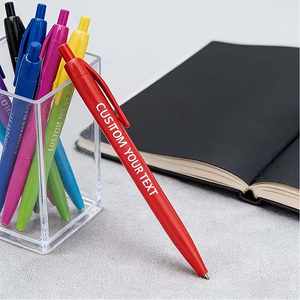 Stylo bille rétractable en plastique personnalisé, plusieurs couleurs, avec mécanisme clic-stick, stylos promotionnels personnalisés, impression UV pour la promotion - Product Image 5