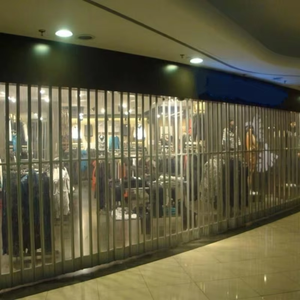 Persiana de policarbonato transparente de aluminio con vista completa, persiana enrollable de cristal automática, puerta de garaje transparente - Product Image 6