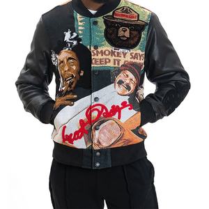 Мужской жаккардовый пуховик - Product Image 1