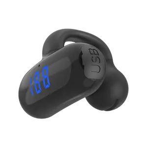 Satu F20 telinga terbuka 28 jam baterai Led menunjukkan kontrol sentuh OW olahraga earbud nirkabel