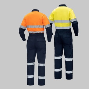Customized Long Sleeve Breathable Summer Coveralls Construction Hi Vis Work Clothes - Product Image 2