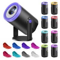 Projecteur JUNUO, nouveau design coloré, 200 lumens ANSI, Android 14, 720P, lampe LED, home cinéma, mini projecteur intelligent 4K