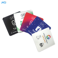 Tarjeta de visita de metal NFC personalizada Código QR digital Tarjeta grabada tarjeta con chip NFC con logotipo