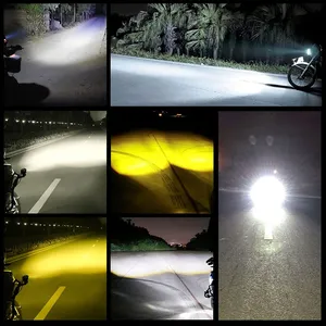 Projecteur à LED pour Moto, Phare en Acier Intégré, Étanche, Super Lumineux, 12-80V - Product Image 5