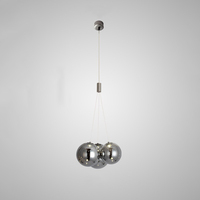 Lustre moderne à boules de verre en grappe, luminaires suspendus pour table de salle à manger, ensembles de sièges pour bar, salon, canapé pour restaurant