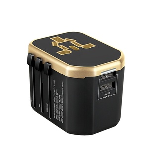 Wontravel điện biểu tượng tùy chỉnh Type-C USB Adapter với 2 cổng cho du lịch tai nghe & điện thoại di động-xách tay Châu Âu Bộ chuyển đổi - Product Image 1