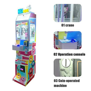 Xu-Hoạt động búp bê sang trọng Claw máy <span class=keywords><strong>mini</strong></span> gỗ bán hàng tự động đồ chơi cho vui chơi giải trí cho 6 năm trở lên mô hình trực tuyến Cá Trò chơi - Product Image 2