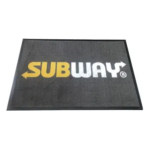 Thảm trải sàn thiết kế tùy chỉnh, trong nhà ngoài trời, mặt sau bằng cao su chống trơn, thảm cử<span class=keywords><strong>a</strong></span> bằng nylon, thảm lối vào - Product Image 1