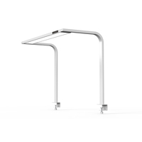 Lampe de bureau LED moderne 24W à spectre complet, finition noire, CRI 95 élevé, protection des yeux, avec minuteur Pomodoro, pliable