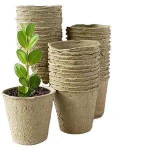 30 Gói 4 Inch Than Bùn Chậu Cây Starters Cho Cây Giống, Phân Hủy Sinh Học Herb Seed Starter Chậu Kit, Vườn Ươm Nảy Mầm Chậu