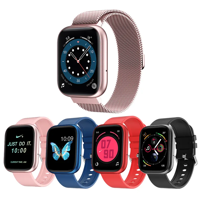 Reloj inteligente deportivo para apple, pulsera con pantalla grande de 1,75 pulgadas, Serie 6, control del ritmo cardíaco, oxígeno en sangre, nuevo diseño de 2021