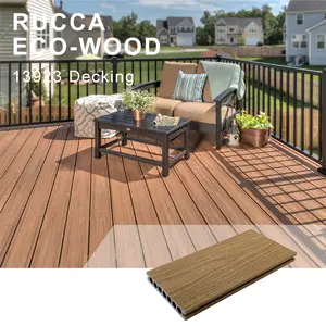 Rucca công nghệ mới 139*23 mét WPC ngoài trời Hollow WPC decking