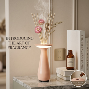 Diffuseur d'huiles essentielles de luxe pour la maison, décoration de spa <span class=keywords><strong>relaxante</strong></span>, bâtonnets d'aromathérapie, cadeau, <span class=keywords><strong>lampe</strong></span> de table portable rechargeable sans fil, vase - Product Image 1