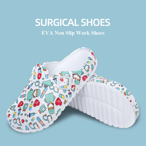 Scarpe Chirurgiche con Stampa Cartoon per Medici, Zoccoli Classici Unisex in EVA Flessibile, Calzature Mediche per Ospedale e Infermieristica Pediatrica - Product Image 3