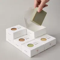 エコフレンドリーなロゴデザインソープラップ化粧品包装ボックス卸売カスタム紙箱