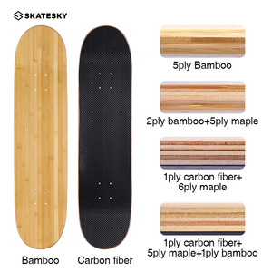 Planches de skateboard personnalisées en érable canadien 7 plis avec feuille de <span class=keywords><strong>carbone</strong></span> mixte - Product Image 2
