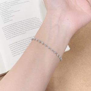 Pulsera con Diamantes Espaciados en Oro Blanco de 18K, Corte Brillante Cultivado en Laboratorio, Certificado IGI, 3.91g, Joyería Fina de Lujo para Mujer - Product Image 5