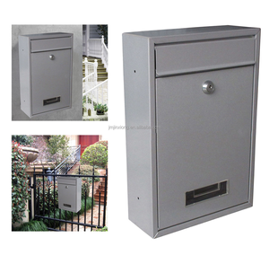 Buzón <span class=keywords><strong>de</strong></span> Metal <span class=keywords><strong>de</strong></span> Color negro para el hogar, caja <span class=keywords><strong>de</strong></span> <span class=keywords><strong>correos</strong></span> montada en la pared, con letras, para correo Postal - Product Image 3
