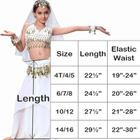 Robe de danse du ventre indienne gitane arabe Costume de performance Tutu Costumes de danse anime pour filles