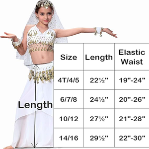 Vestido de <span class=keywords><strong>danza</strong></span> del vientre Indio Gitano árabe, traje de actuación, tutú, trajes de baile de Anime para niñas - Product Image 6