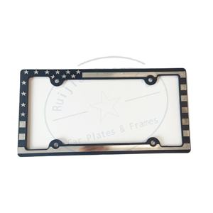 Kabartma Logo ile özel tasarım abd plaka çerçevesi kapak araç numarası plaka tutucu kapak - Product Image 1