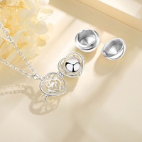 Collier en cuivre plaqué argent pour femme, anneau à mémoire de forme, en forme de cœur, chat urn, pour les ceintures