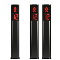 Unité de signalisation piétonne intégrée AC220V, écran bicolore 300 mm, compte à rebours, boîtier PC, feux de circulation pour rues piétonnes