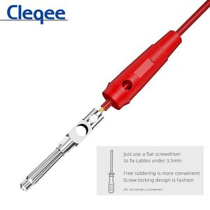 Cleqee <span class=keywords><strong>P3008</strong></span> 4mm Prise banane à courant élevé en cuivre Prise banane Jack pour haut-parleur Amplificateur Sondes de test - Product Image 4