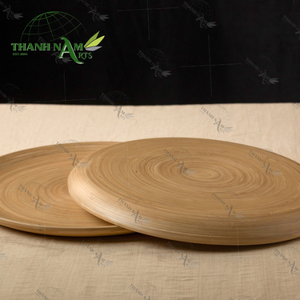 Juego de embalaje personalizado OEM de gran venta de 2 bandejas de bambú para servir en restaurantes y decoración de mesa de cocina - Product Image 5