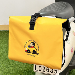 Bolsa de Almacenamiento Trasera Multifuncional con Diseño de Dibujos Animados para Bicicleta, Bolsa Impermeable para Motocicleta, Bolsa para Colgar, Organizador para Casco y Cargador - Product Image 1